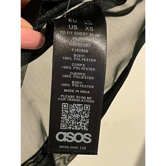 ASOS Embellished Floral Festival Oversized T-shirt w/ Embellished Sleeve XS NWT - Picture 7 of 8